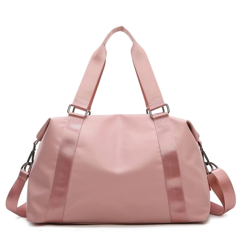 Unisex Vacation Solid Color Nylon Waterproof Travel Bags