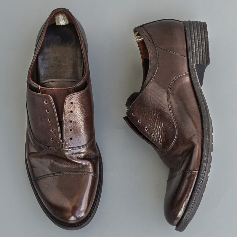 Calfskin Classic Oxfords For Women Rubber Sole in Brown/Coffee
