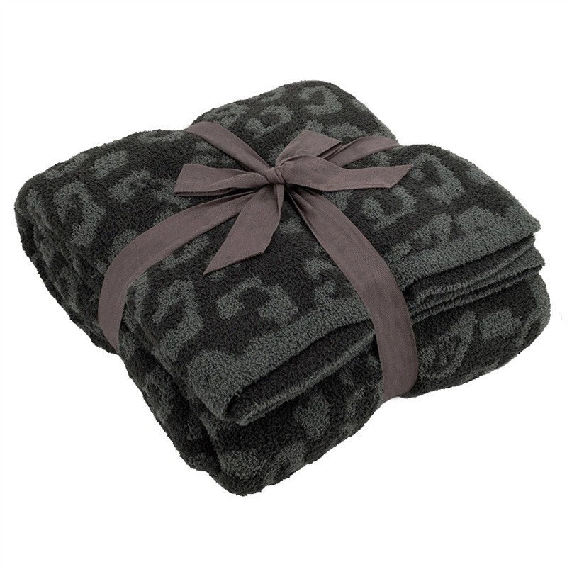 Casual Leopard Polyester Blanket Couch & Sofa Decor