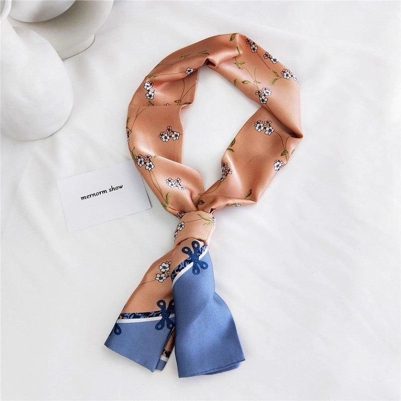 Fashion Double-sided Wild Small Scarf Professional Scarf