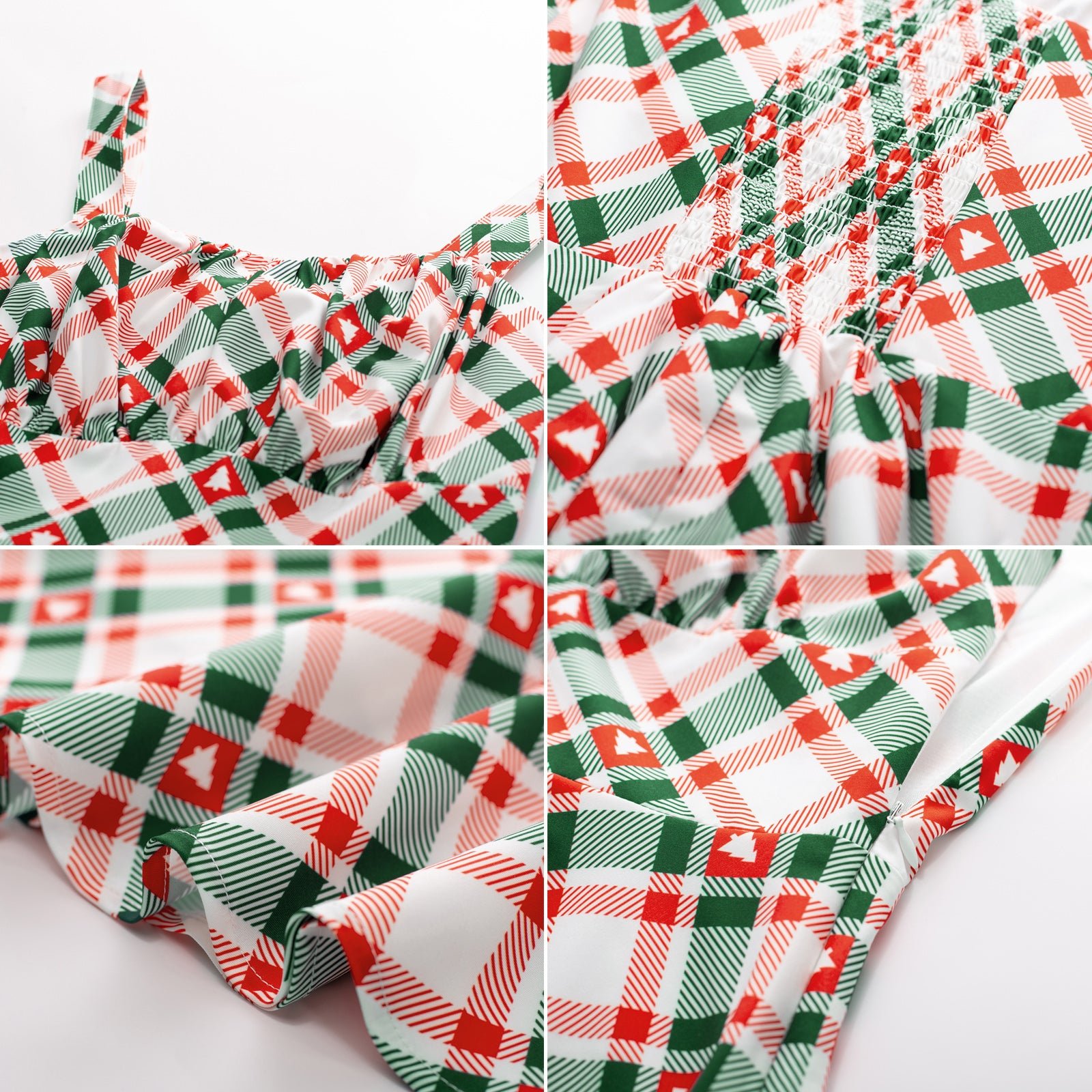 High Waist Plaid Style Bow Pattern A-Line Skirt