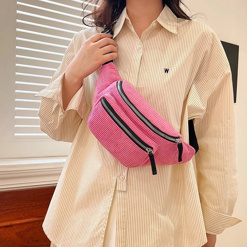 Four Seasons Multi-functional  Waist Bag Female Men And Women Close-fitting Anti-theft Chest Bag Outdoor Fashion Casual Bag Crossbody Bag