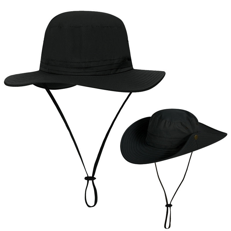 Unisex Casual Minimalist Letter Solid Color Embroidery Big Eaves Bucket Hat