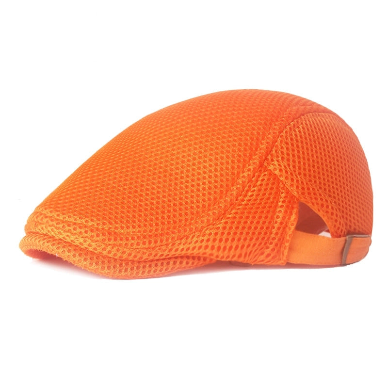 Unisex Minimalist Solid Color Flat Eaves Beret Hat