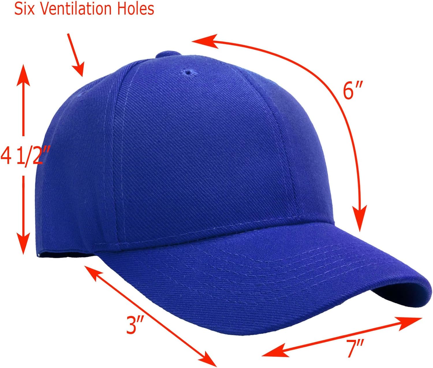 Falari Wholesale Bulk Lot 12-Pack Baseball Cap Adjustable Size Plain Blank Solid Color