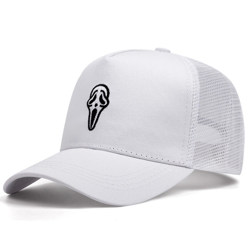 Unisex Classic Style Color Block Printing Curved Eaves Baseball Cap