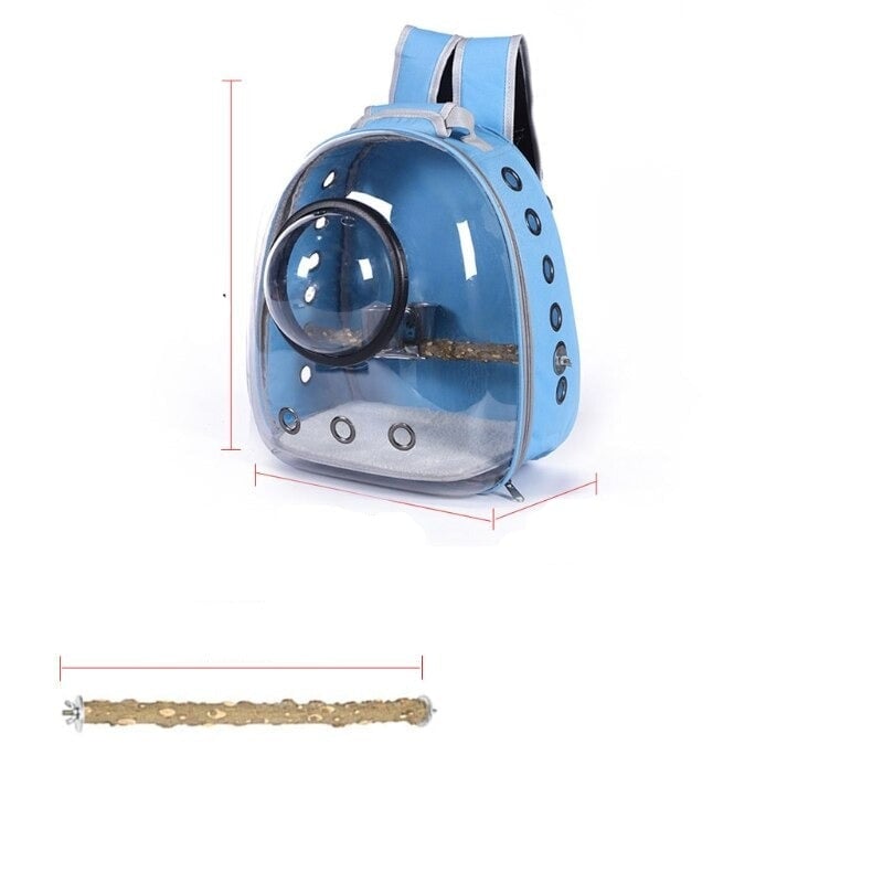 Parrot Backpack With Perch Feeder