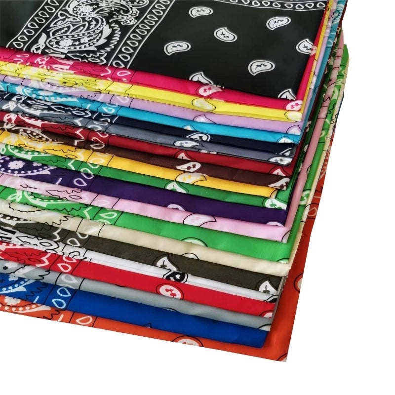 Supply Spot Batch Of Polyester 21g Cashew Flower Scarf Paisley Hip-hop Hip-hop Outdoor Polyester