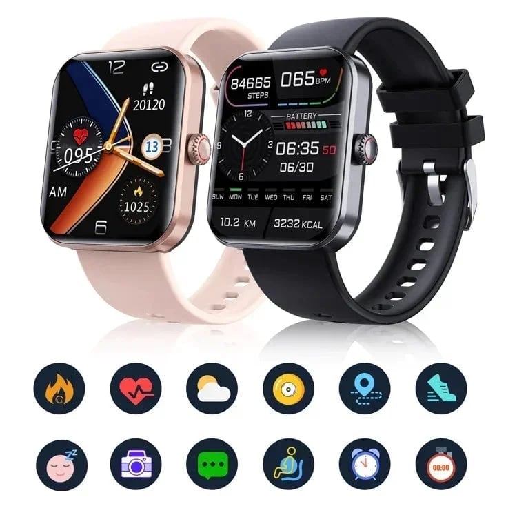 [All day monitoring of heart rate and blood pressure] Bluetooth fashion smartwatchBuy 2 free shipping