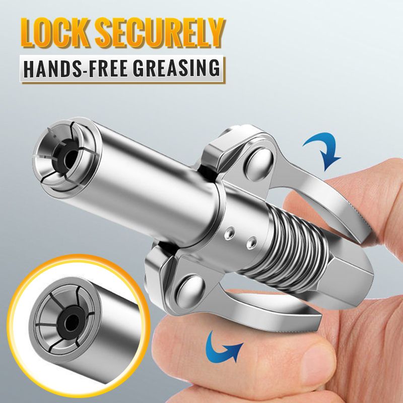 🔥Last Day Promotion 75% OFF🔥Dual Handle Grease Gun Coupler