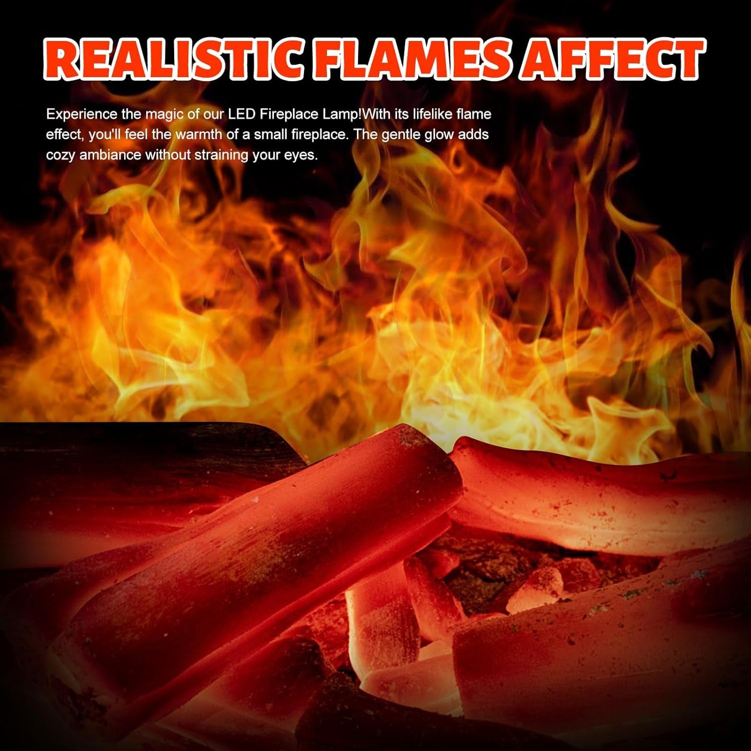 Portable Fireplace Lantern. Decorative Fireplace USB/Battery Operated Fireplace Lights