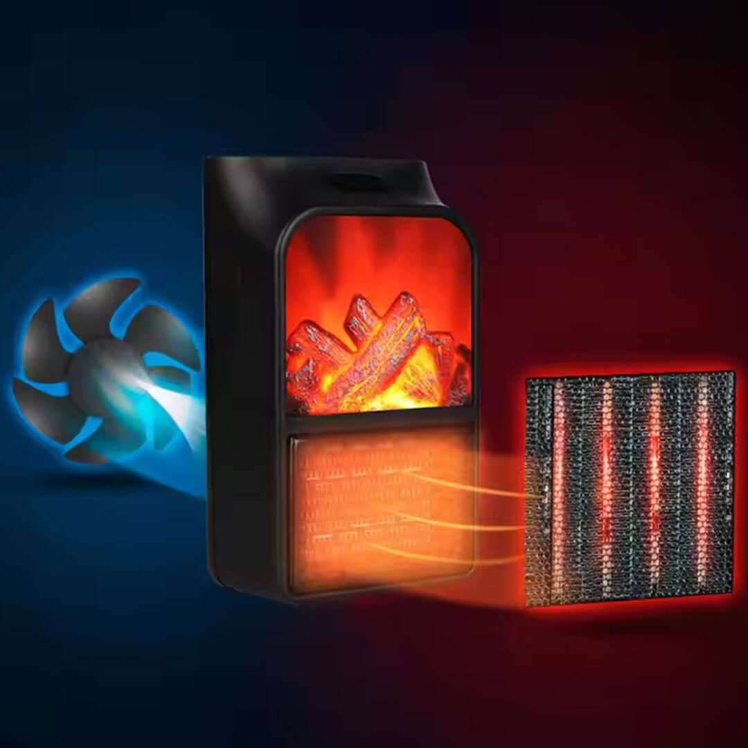 1000W Mini Electric Wall Heater with Remote