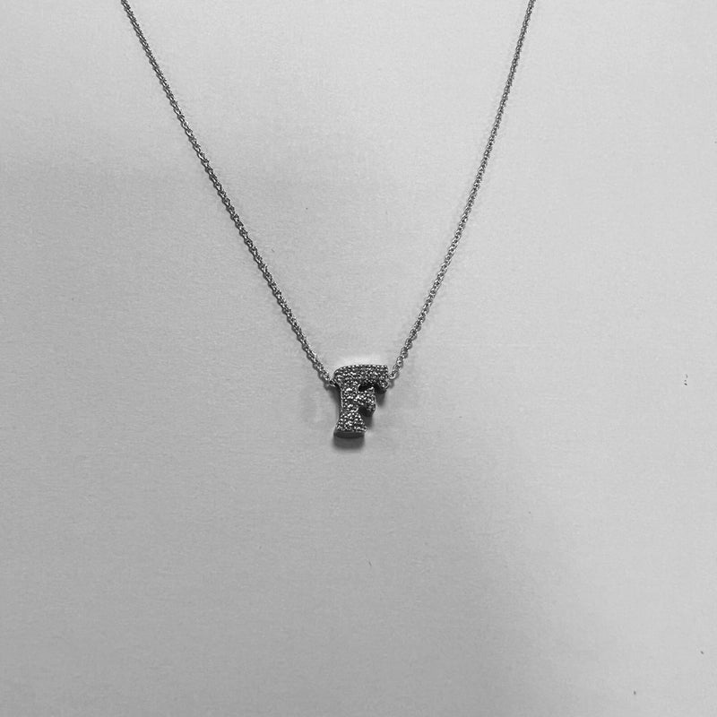 Minimalist Letter Copper Zircon Necklace In Bulk