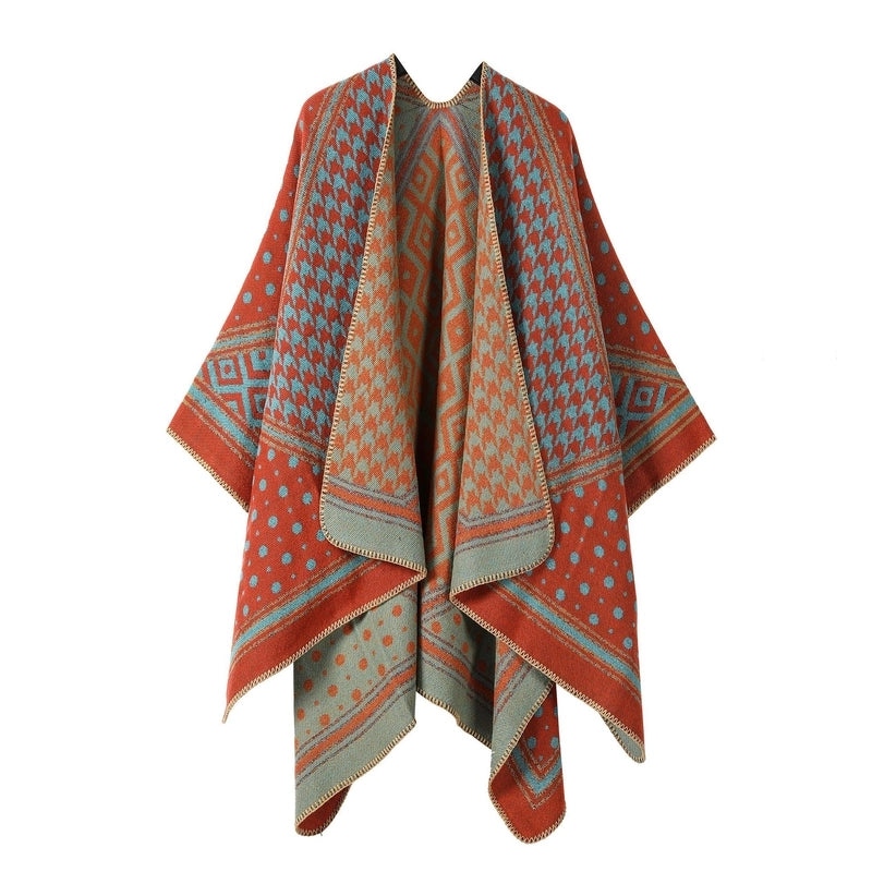 Unisex Ethnic Style Geometric Imitation Cashmere Shawl