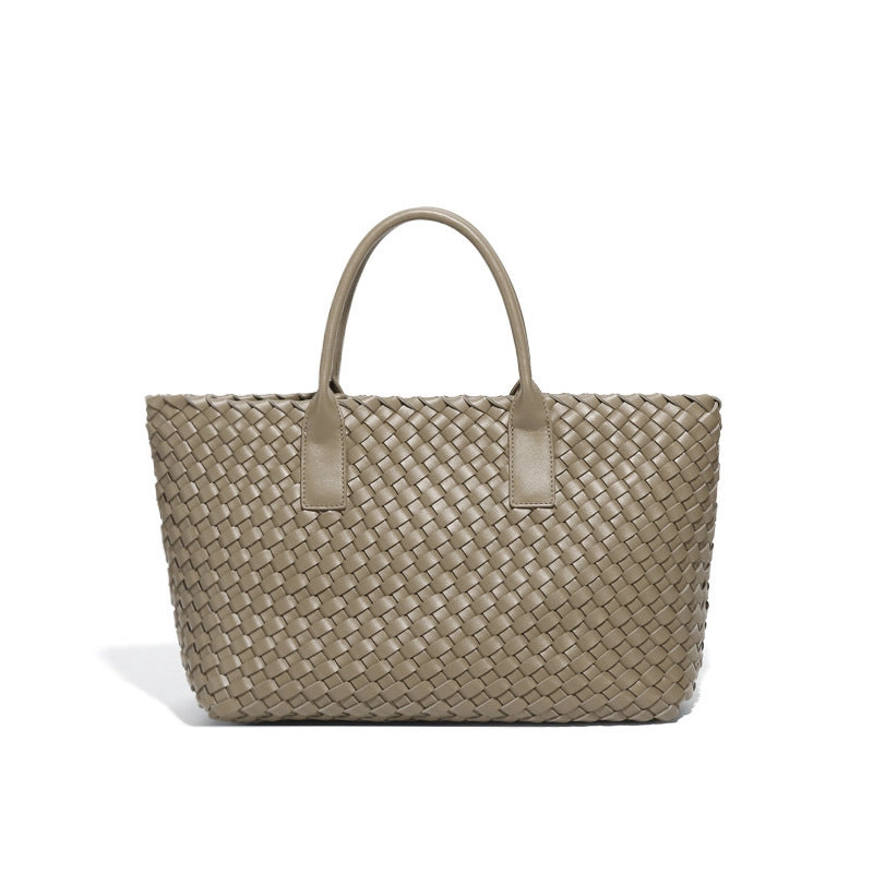 Women's Woven Bag Summer New Light Luxury Large Capacity Vegetable Basket Bag Fashion Casual Versatile High Quality Handbag For Women