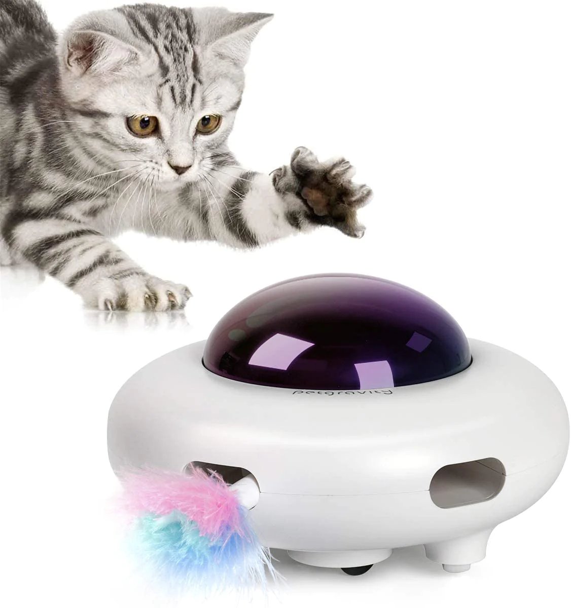 UFO Interactive Cat Toy- Sweeping robot