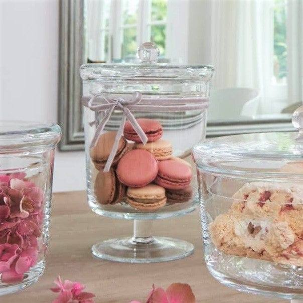 Poesia Glass Storage Tin Tall