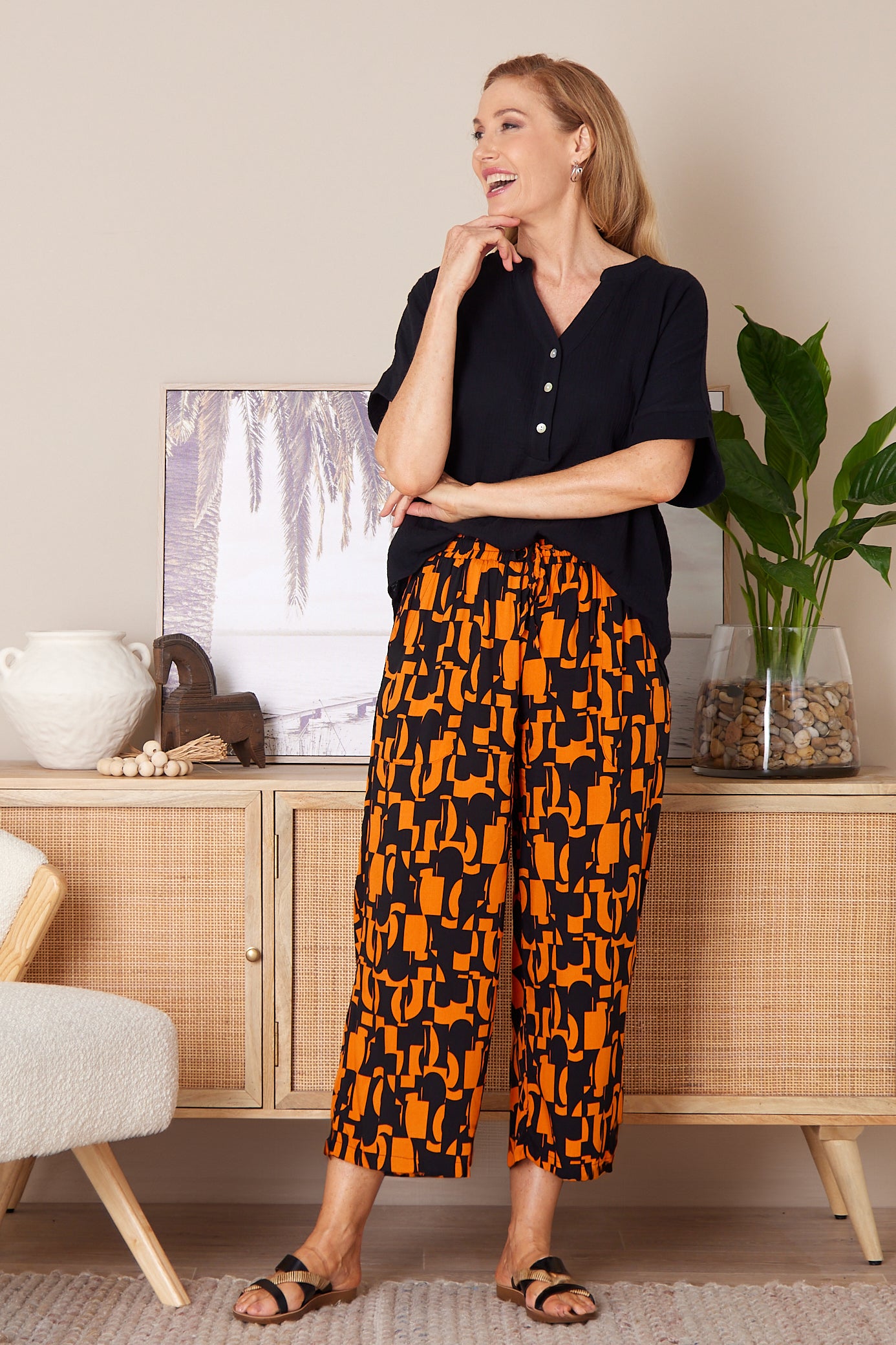 Lightweight Pants - Midcentury Orange