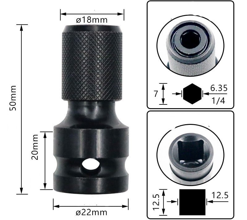 Electric Wrench Conversion Head