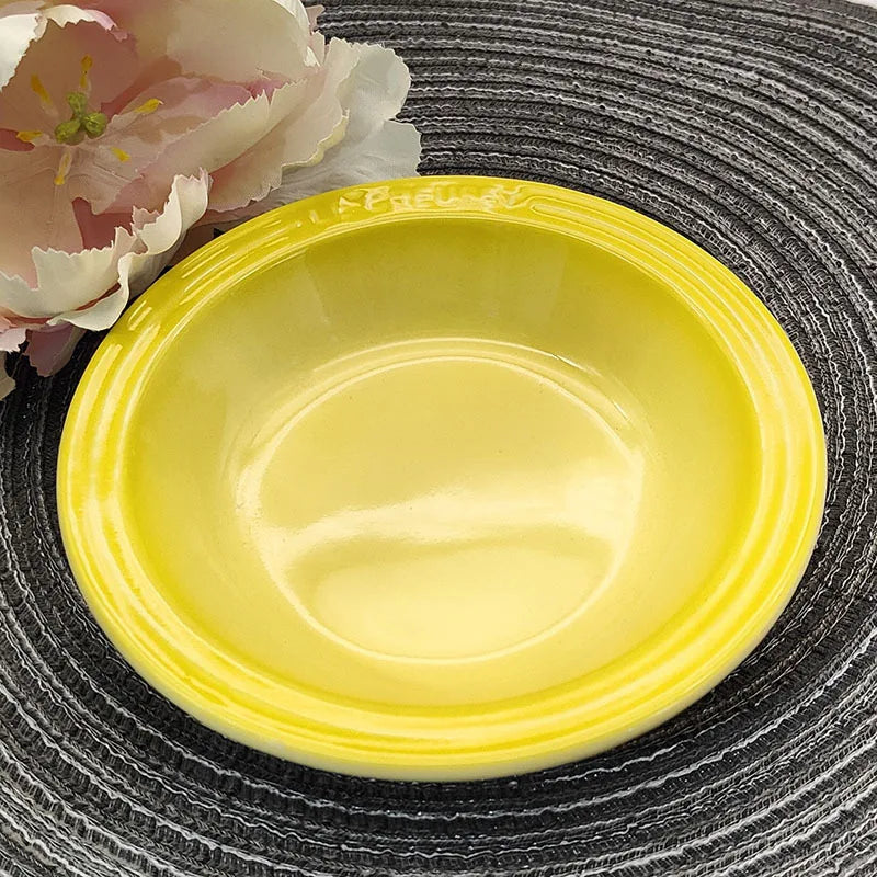Color ceramic 6-inch pre meal tray. cat tray. dog tray. cervical spine protection. anti blackening chin. drinking water tray