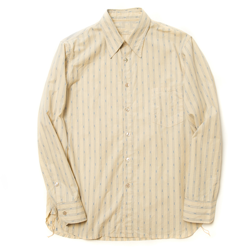 Vintage Cotton Striped Jacquard Shirt