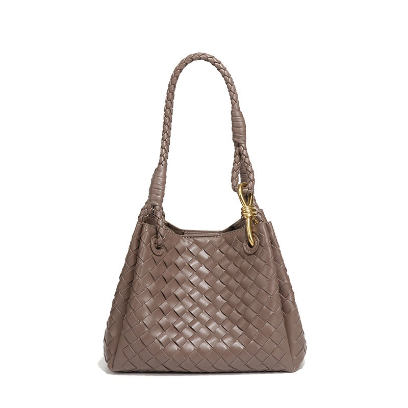 Women's Medium Pu Leather Solid Color Elegant Streetwear Square Magnetic Buckle Tote Bag