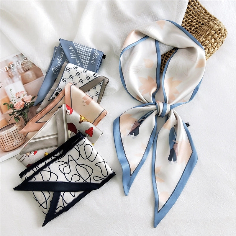 Fashion Printing Long Silk Scarf