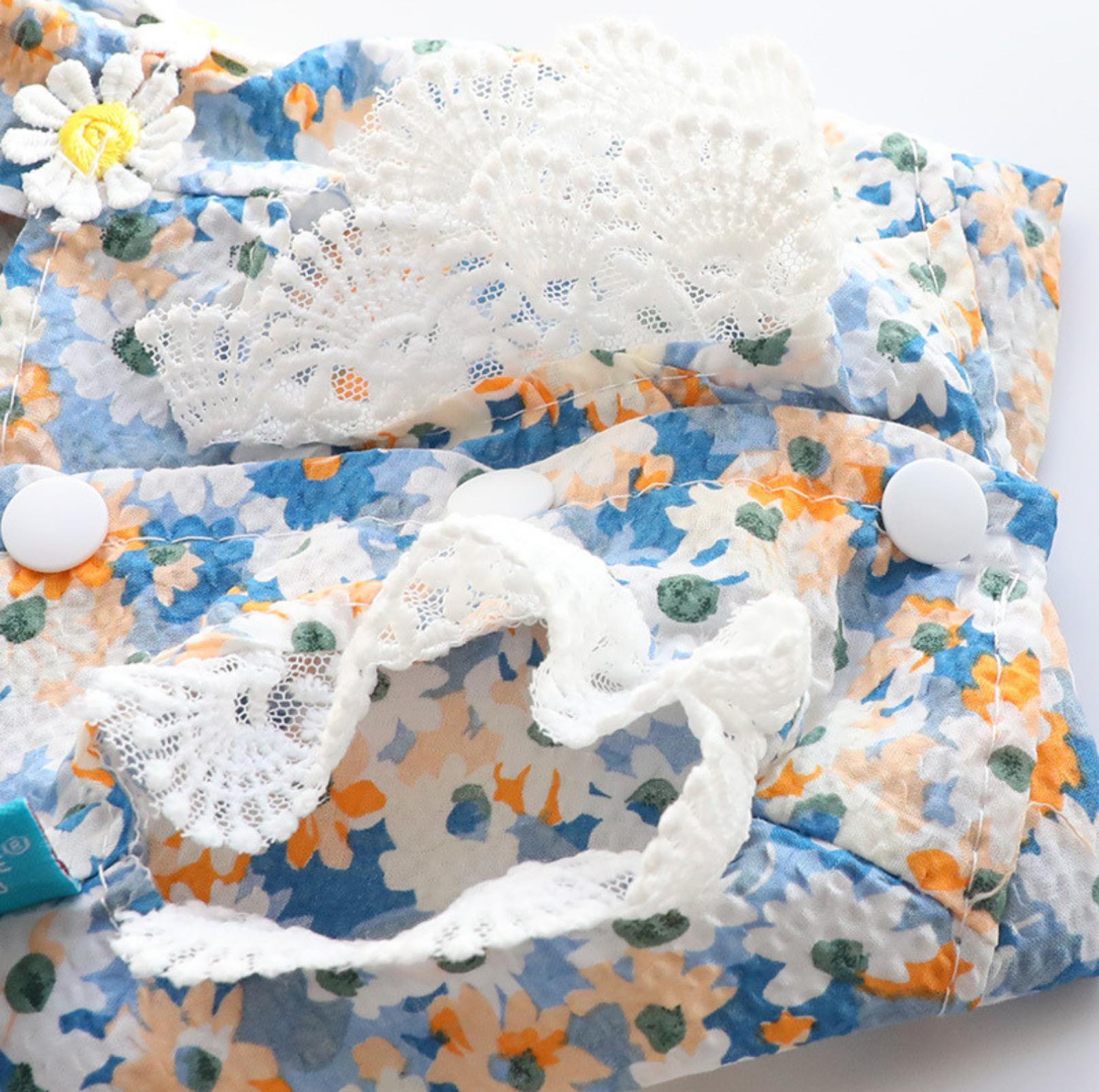 Pet Blue Flowerl Dress