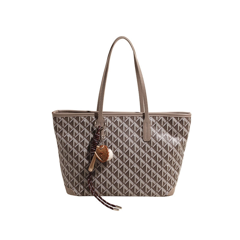 New Arrival Dog Teeth Shopping Bag Ladies Work Commuter Bag Large Capacity Totes 2024 Autumn New Women's Bags