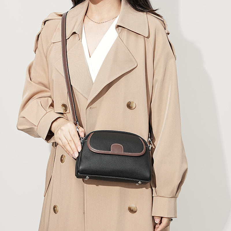 Customizable Genuine Leather Girls' Crossbody Bag