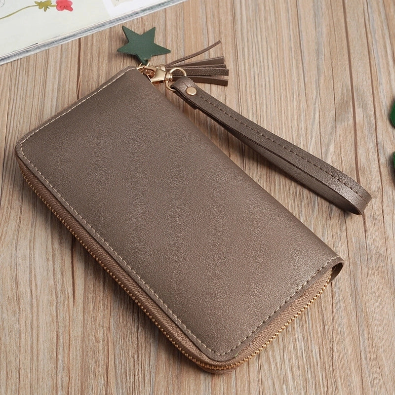 Korean Mid-length Four-leaf Zipper Multi-card Wallet