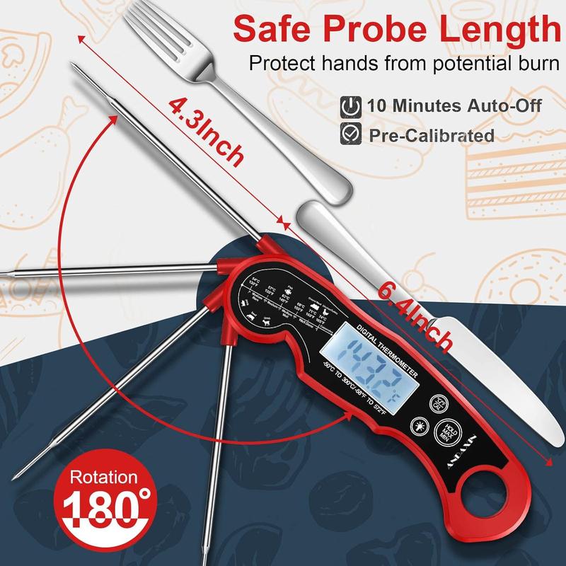 Meat Thermometer with Digital and LCD
