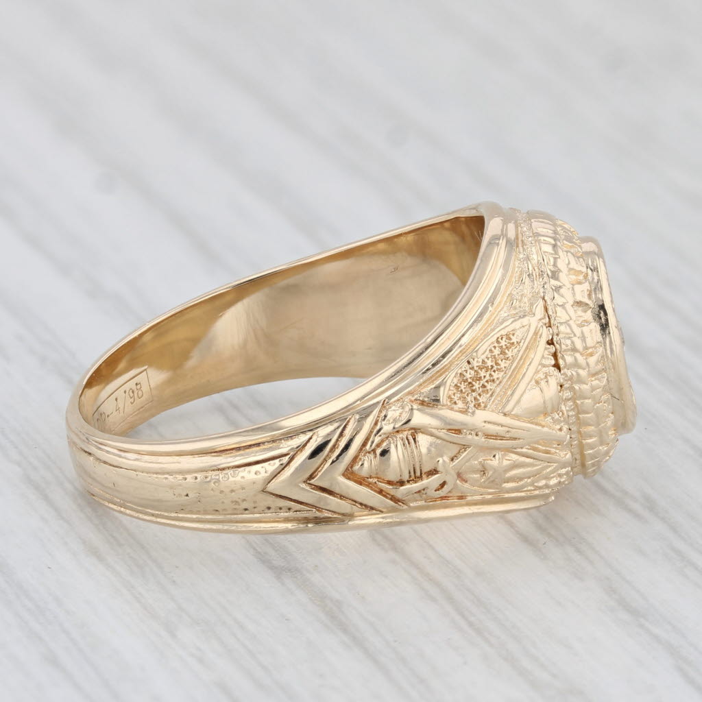 Texas A & M Class Ring 14k Yellow Gold Diamond Size 8.75