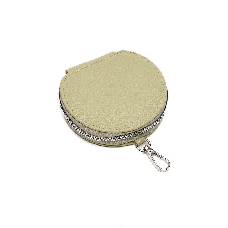 Women's Pu Leather Solid Color Basic Zipper Phone Wallets Crossbody Bag