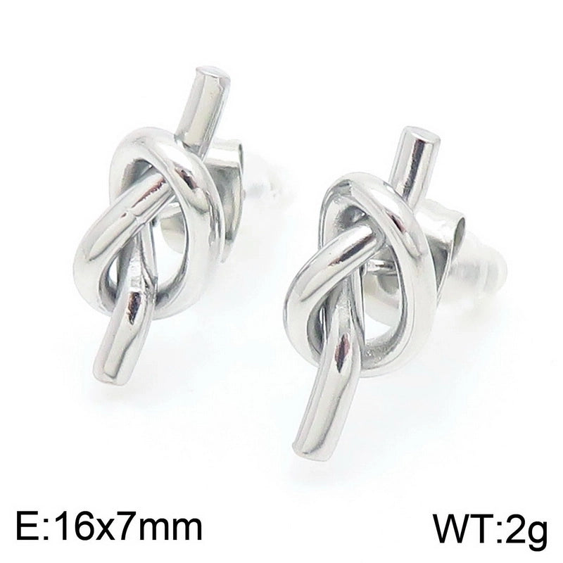 1 Pair Minimalist Circle 304 Stainless Steel 18K Gold Plated Ear Studs