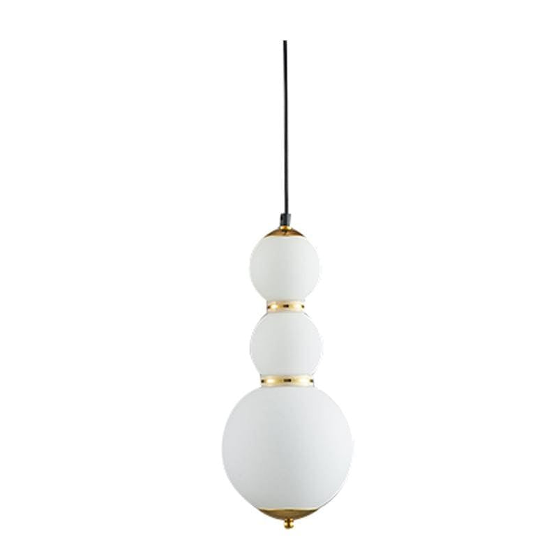 Iris D | Glass Sphere with Gold Details Pendant Light