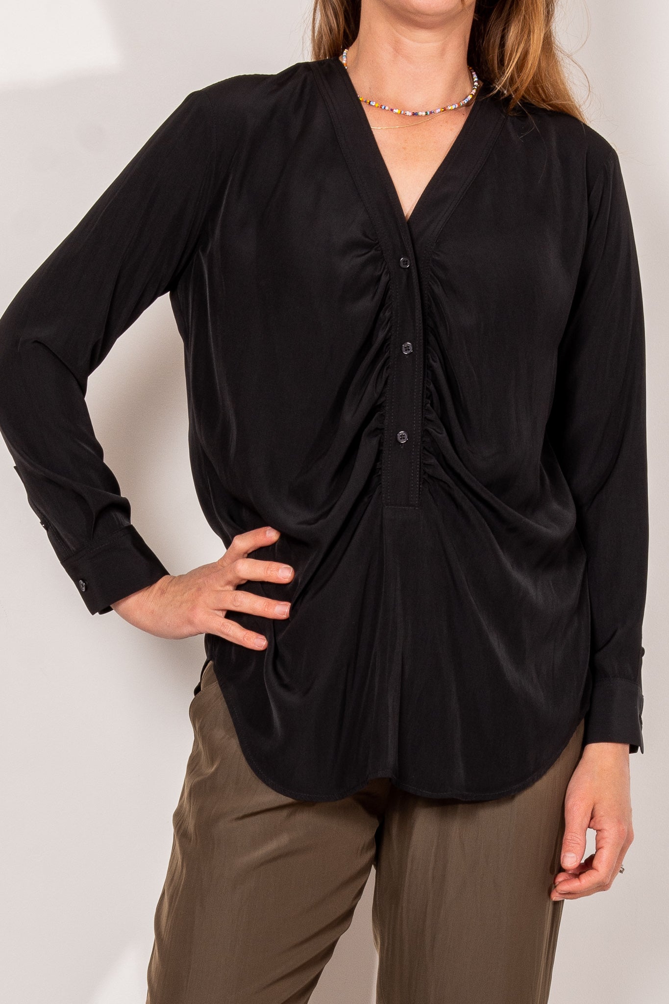 Mela Purdie Rouched Blouse Mache