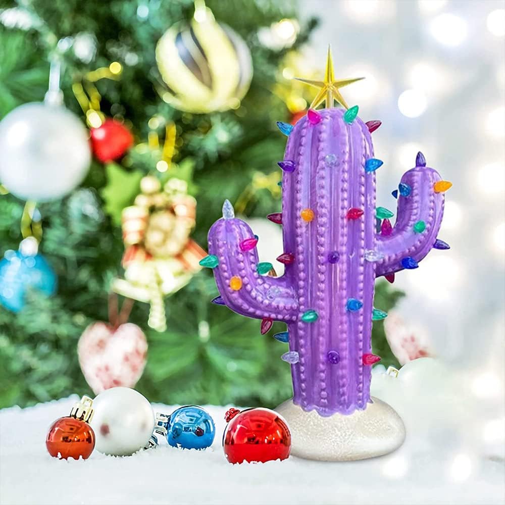 🌵Vintage Christmas Luminous Cactus✨