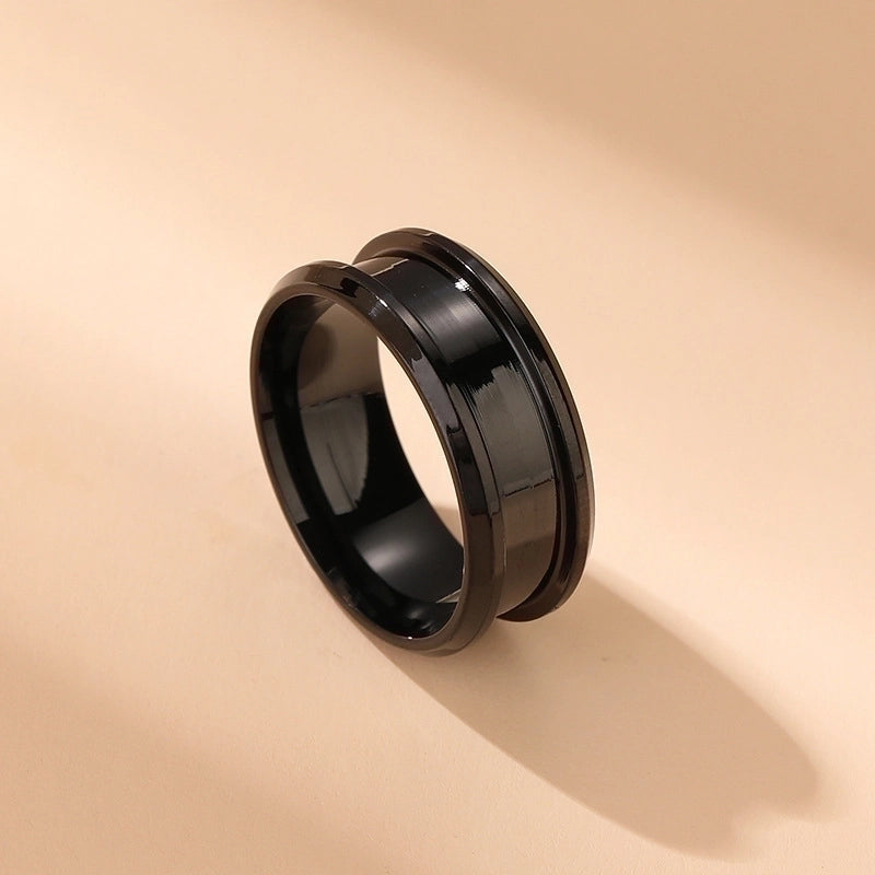 Minimalist Geometric Stainless Steel Rings