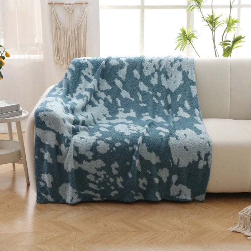 Blanket Half-side Fleece Blanket Air-conditioned Room Lunch Break Blanket Air-conditioned Room Hotel Homestay Decorative Blanket Thickened Warm Sofa Blanket
