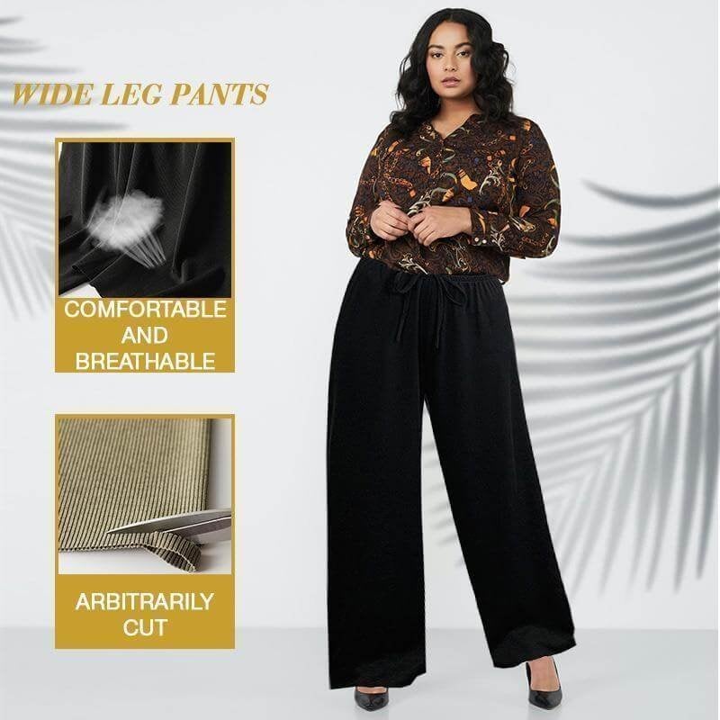 🔥Hot Sale - 48% Off🔥Ladies Ice Silk Wide Leg Pants