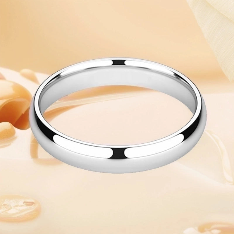 Titanium Steel Minimalist Geometric Rings