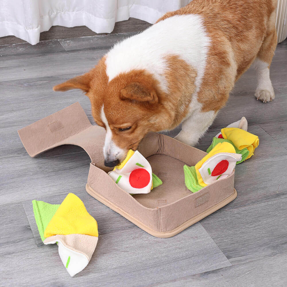 Interactive Slow Feeder Toy Pizza Snuffle Mat Dog Toy