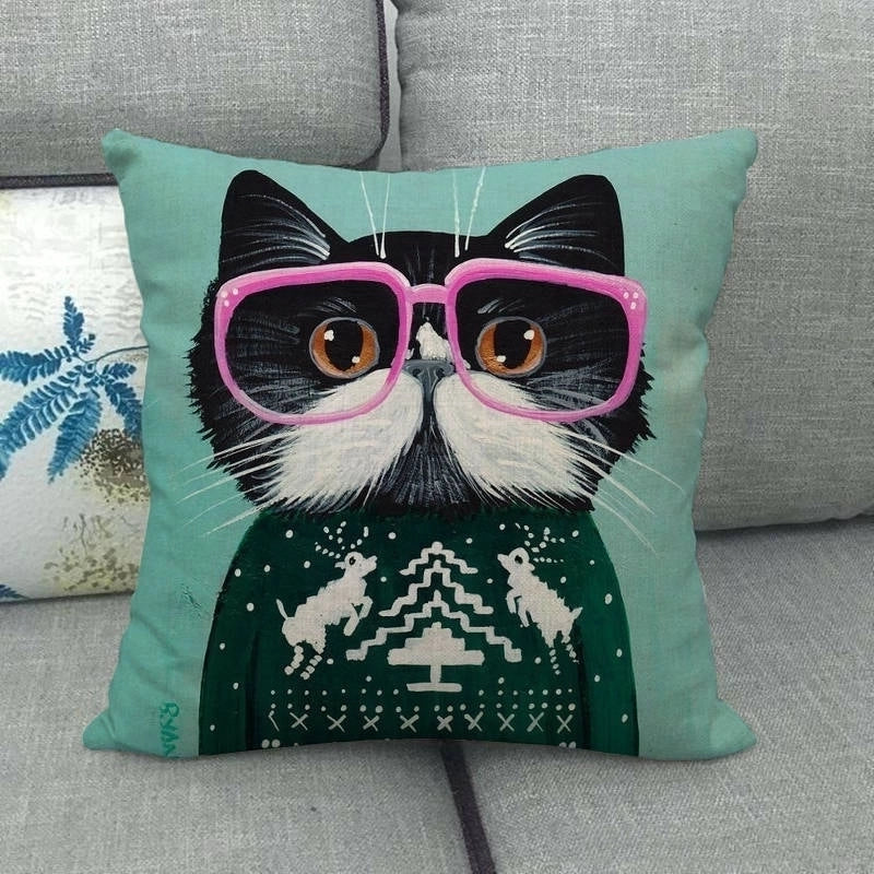 Pastoral Animal Linen Pillow Cases