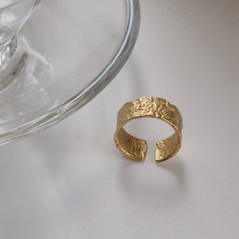 Fashion Round Copper Plating Inlay Artificial Gemstones Rings 1 Piece
