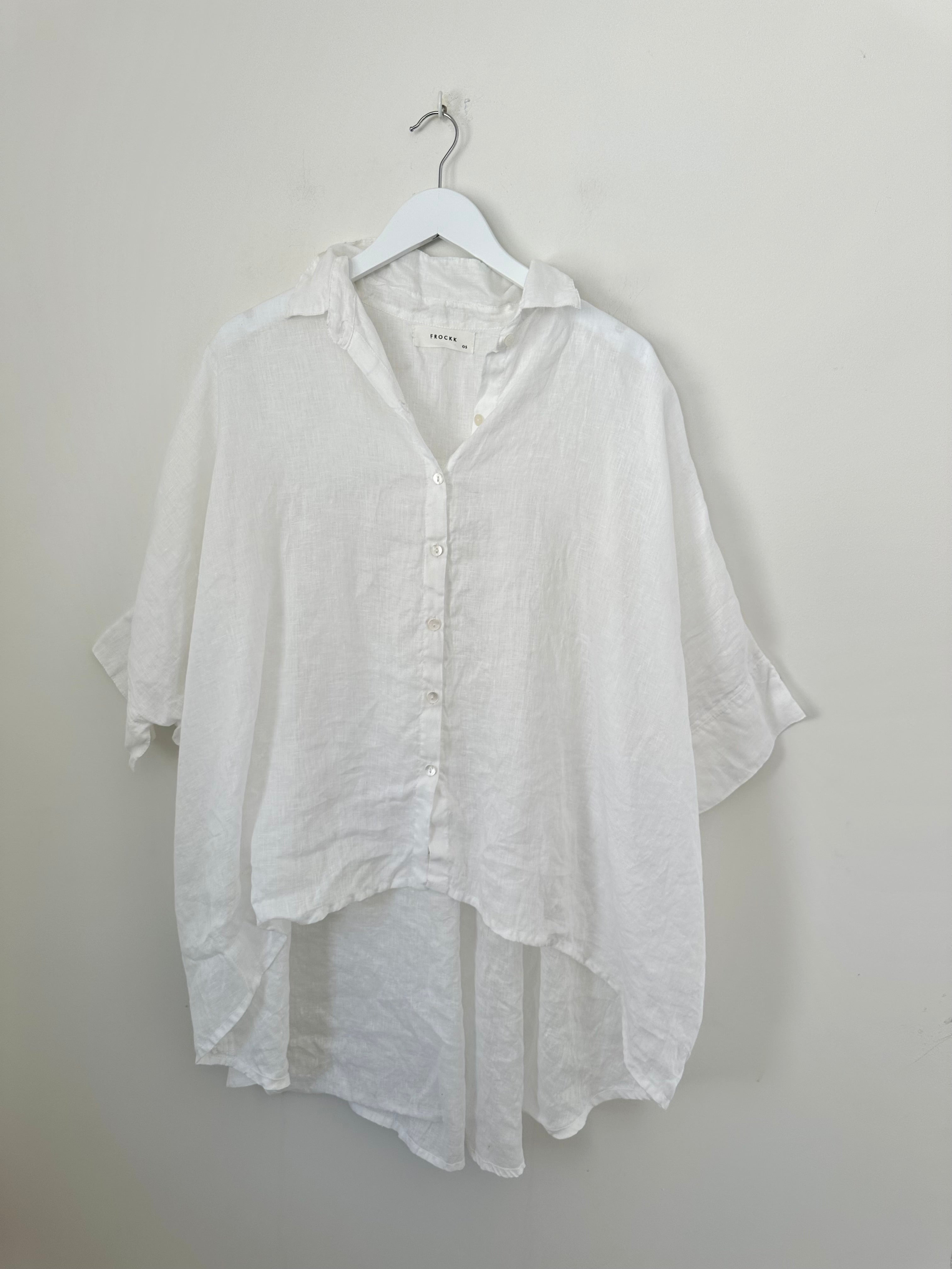 issey shirt - white linen
