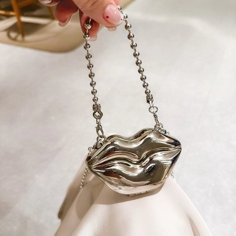 Women's Mini Arylic Solid Color Streetwear Shell Hook Loop Dome Bag
