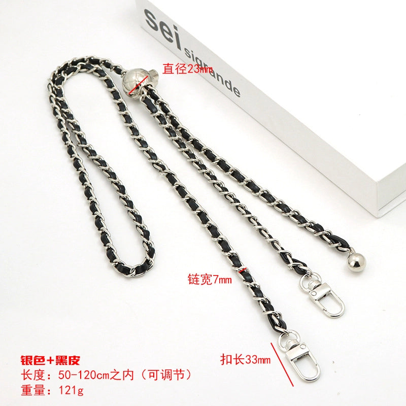 Alloy Solid Color Bag Chain Bag Straps