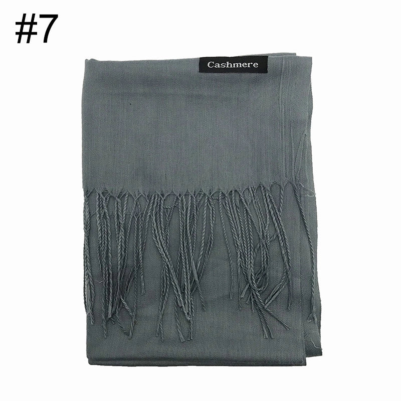 Thin Cotton And Linen National Two Tassel Ladies Scarf Shawl 100g A Generation Of Hair