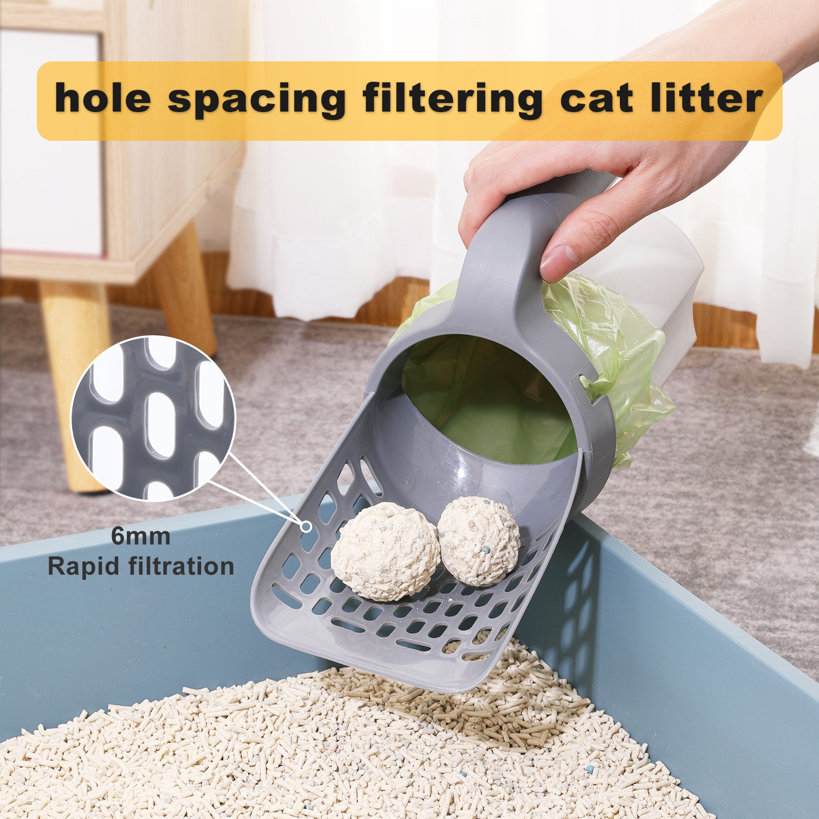 🔥Huge Sale - 49% OFF🔥 2 In 1 Integrated Cat Litter Shovel😻